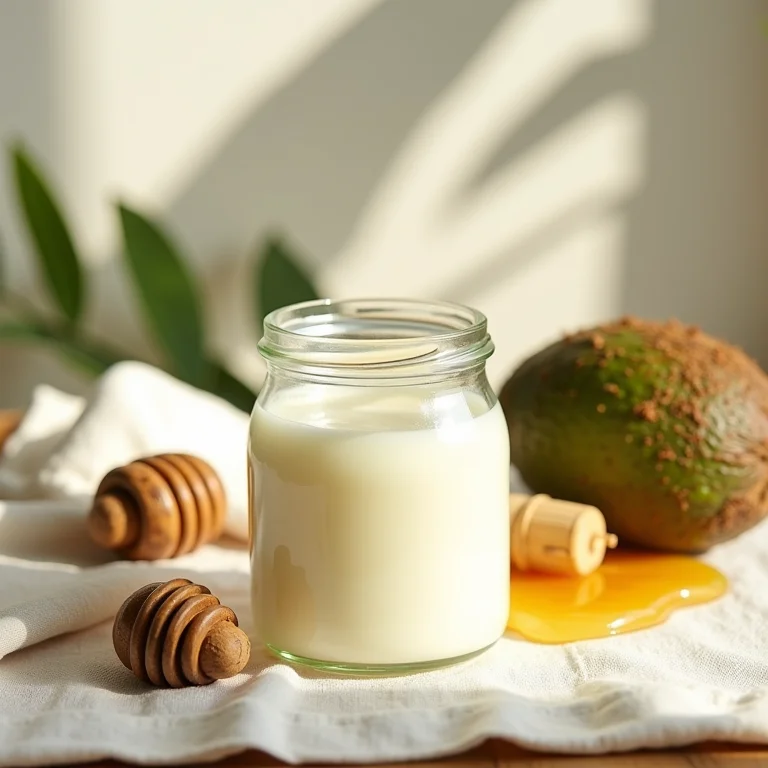 Óleo de coco e ingredientes naturais para umectação capilar