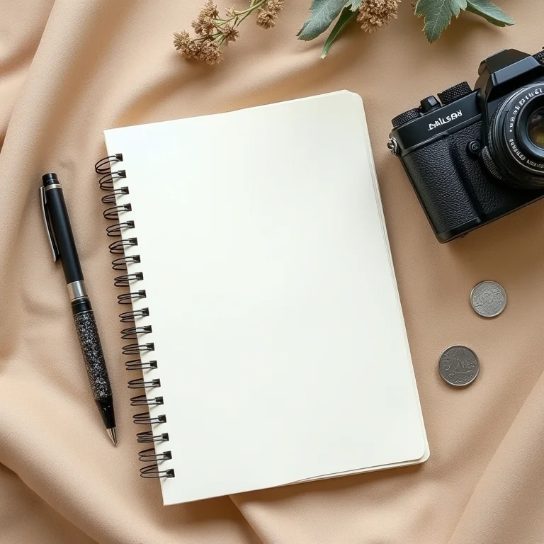 Orçamento de viagem em estilo flat lay