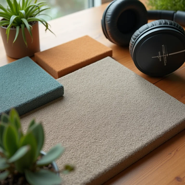 Painéis acústicos e fones de ouvido para controle de ruído