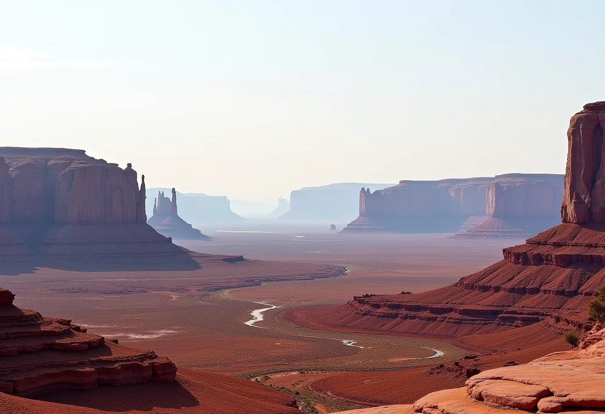 Paisagem natural diversa com montanhas, desertos e cachoeiras exuberantes.