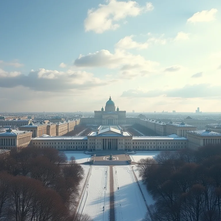 Palácio de Inverno e Museu Hermitage em São Petersburgo.