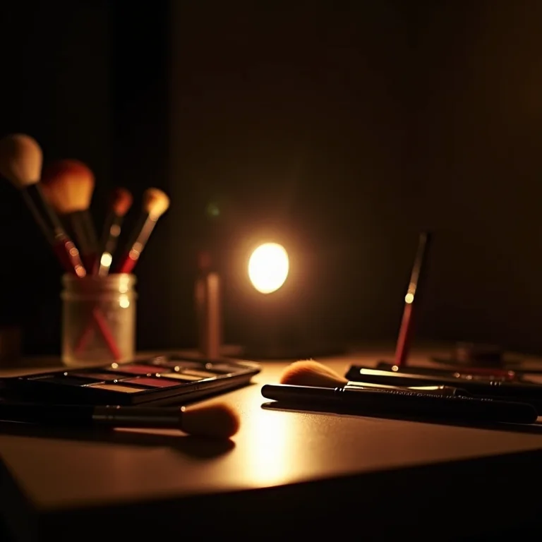 Penteadeira com iluminação inadequada