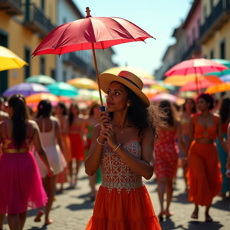 Pessoas curtindo o Carnaval de Salvador