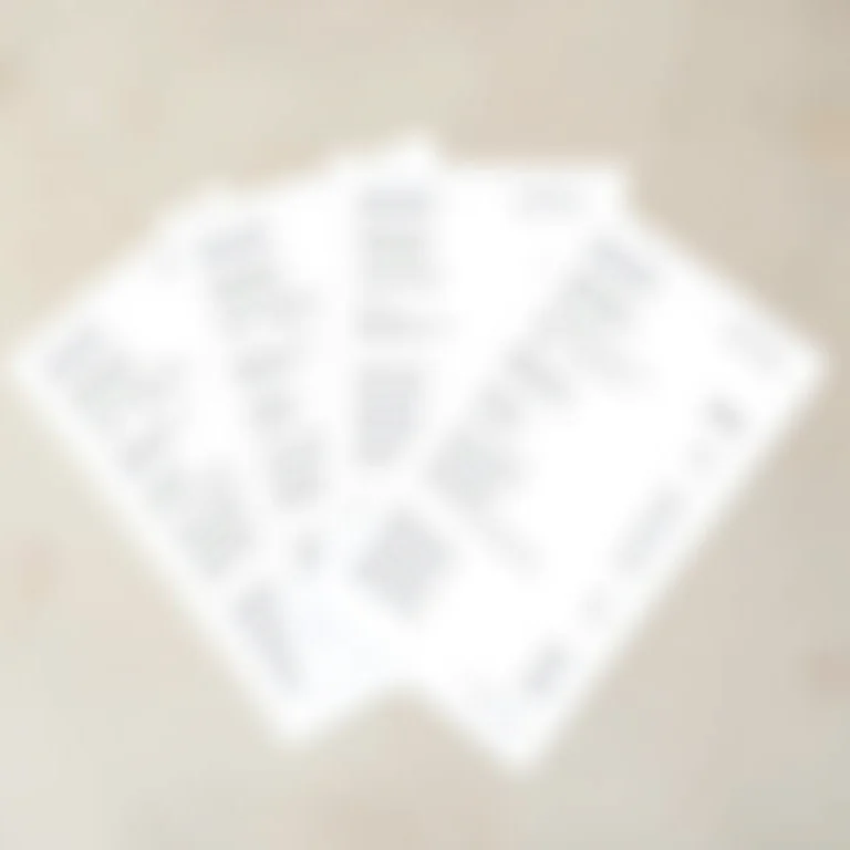 Pilha de contas de restaurante mostrando diferentes faixas de preço