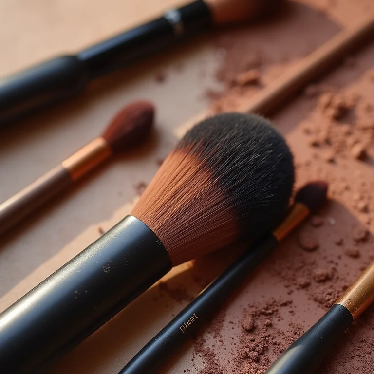 Pincéis de maquiagem para aplicar sombra