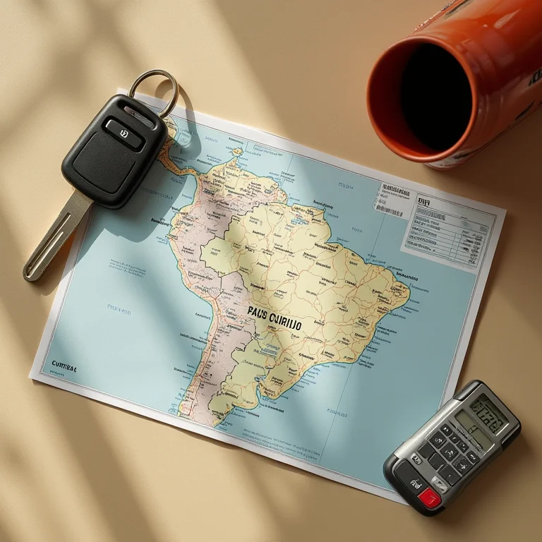 Planejamento de viagem de carro, calculadora de custos