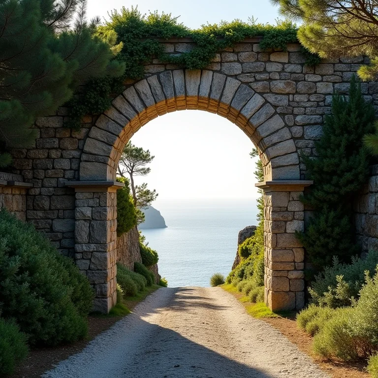 Portal da Graciosa com vegetação exuberante