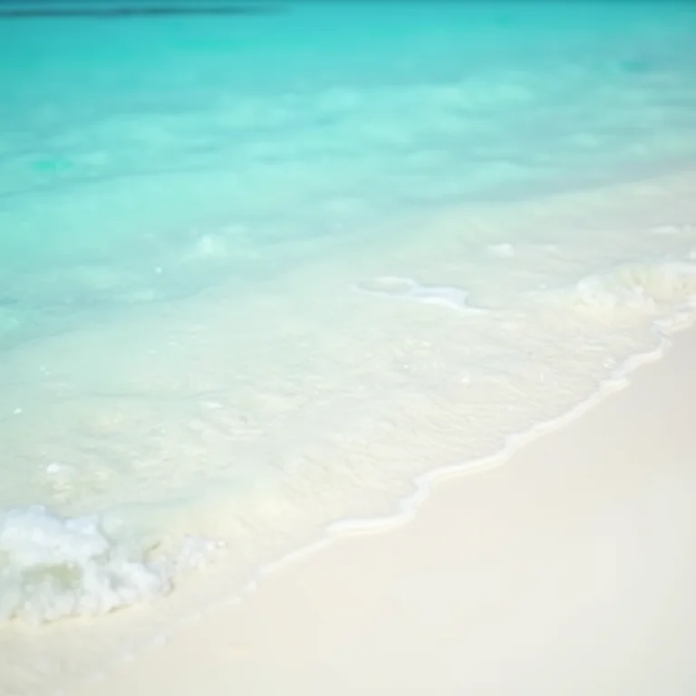 Praia de areia branca e água turquesa em Aruba