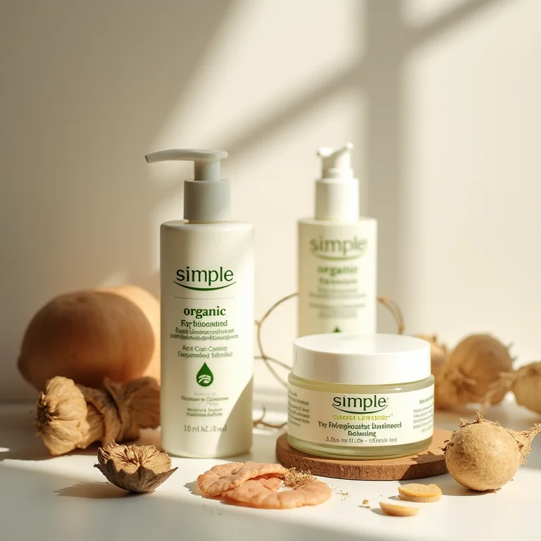 Produtos de maquiagem Simple Organic
