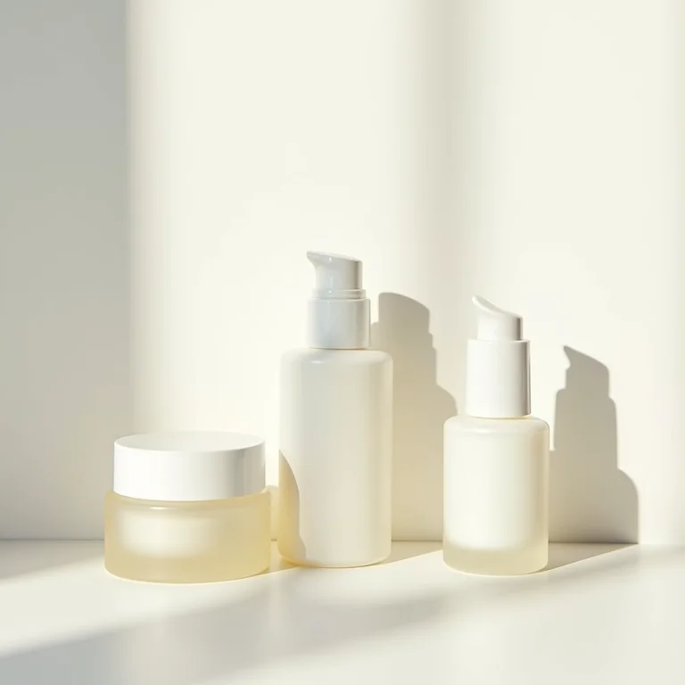 Produtos multifuncionais de skincare.