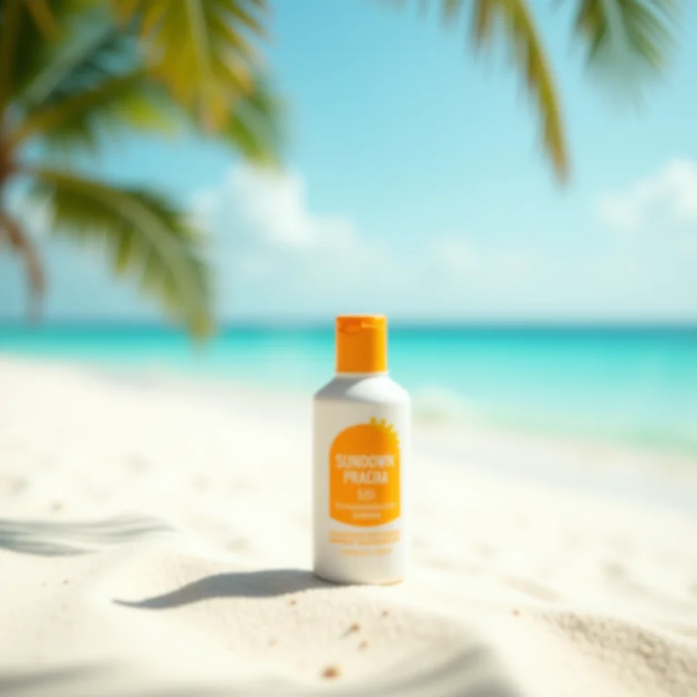 Protetor solar Sundown Praia e Piscina FPS 50.