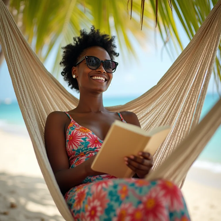 Relaxamento à sombra dos coqueiros na Praia do Patacho