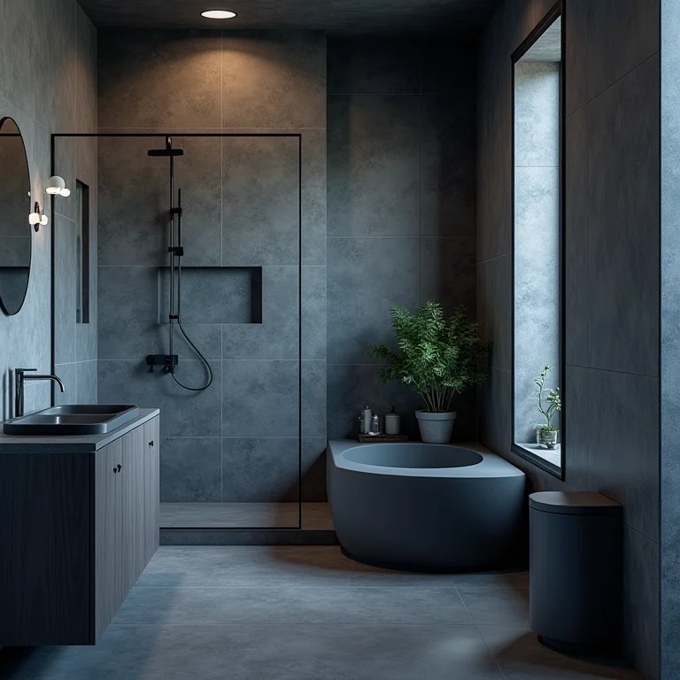 Revestimentos escuros para banheiros pequenos: como evitar