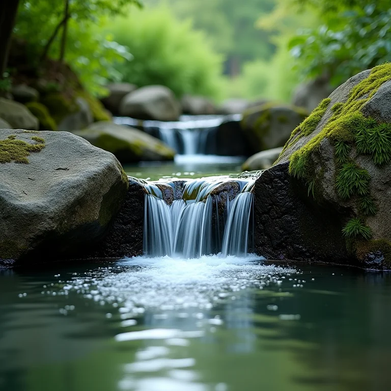 Rio Cascata na Estrada da Graciosa
