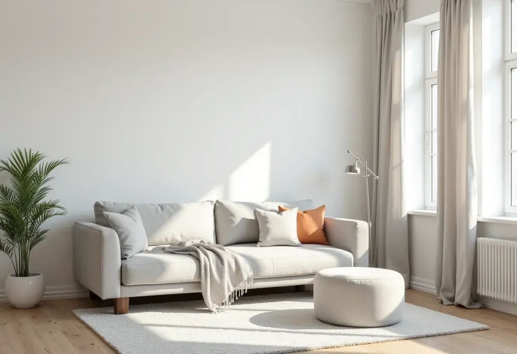 Sala pequena? As cores que vão ampliar o espaço (e o astral) Sala de estar pequena com paredes claras e decoração colorida