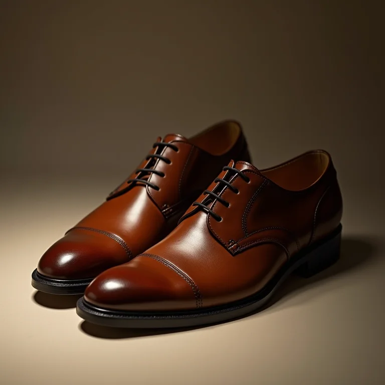 Sapatos sociais e cinto de couro combinando