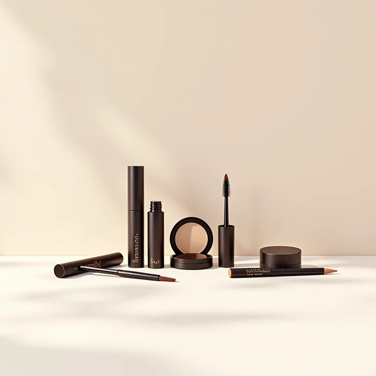 Seleção de produtos favoritos para sobrancelhas incríveis