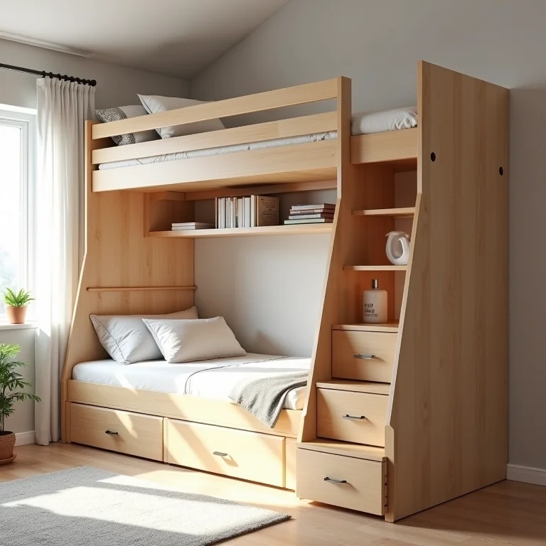 Soluções de armazenamento inteligentes integradas em beliche