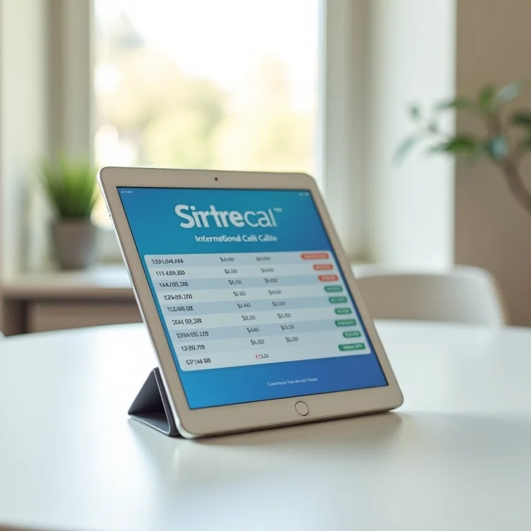 Tabela de preços estimados para ligações internacionais