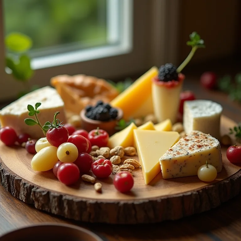 Tábua de queijos gourmet na Casa Carandaí