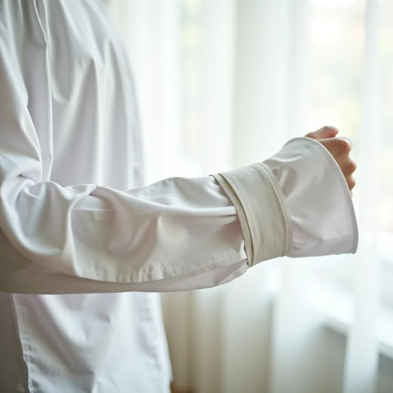 Truque para evitar que a manga da camisa desdobre