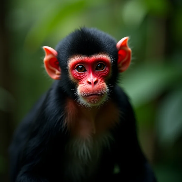 Uacari, o macaco de cara vermelha