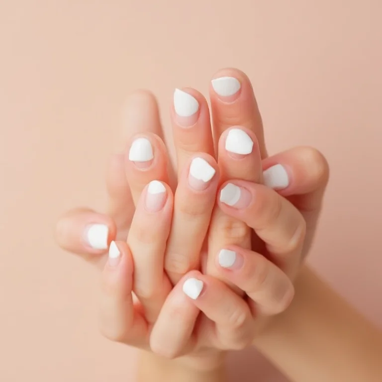 Unhas francesinhas clássicas para noivas