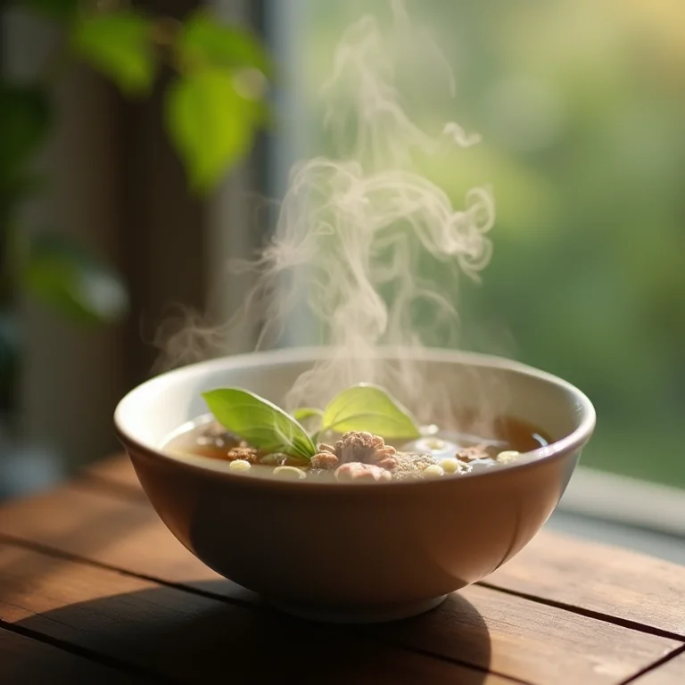 Vapor facial com ervas