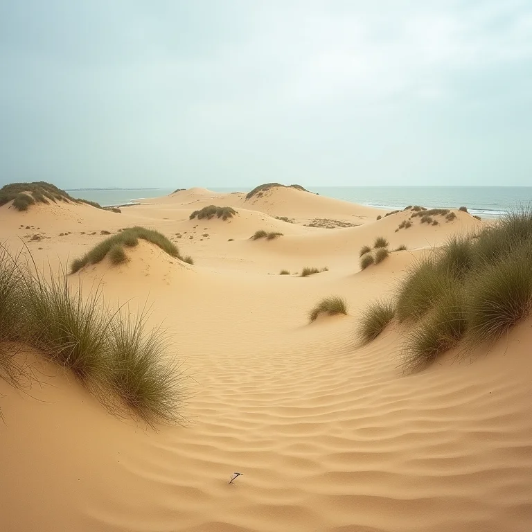 Vegetação nas dunas de Itaúnas
