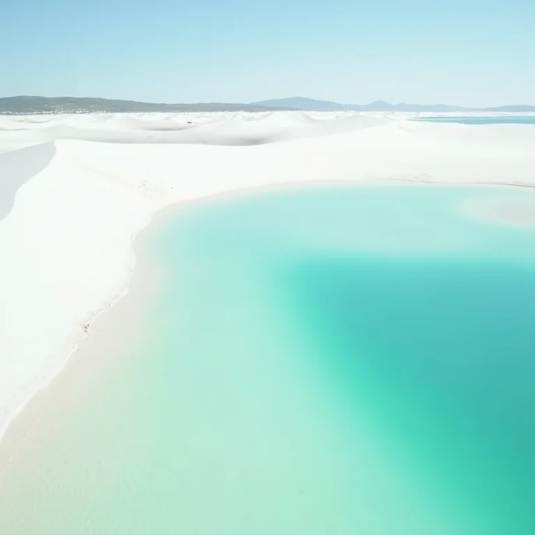 Vista aérea dos Lençóis Maranhenses