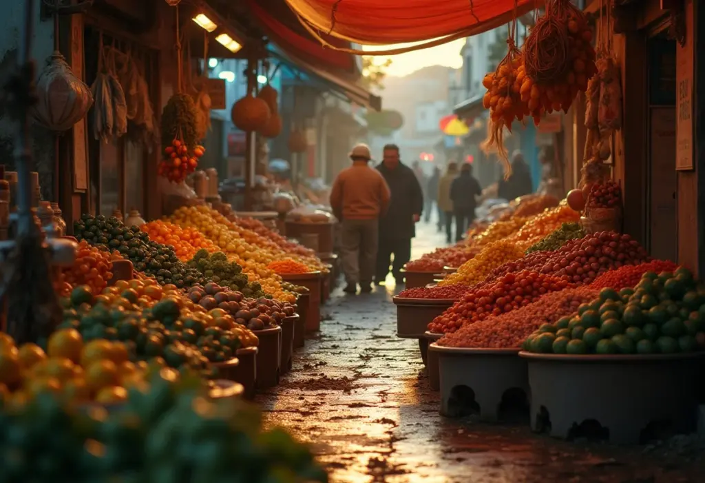 Vista geral do Mercado Ver-o-Peso em Belém, Pará