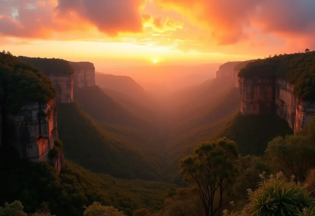 Chapada dos Veadeiros: O guia definitivo para sua aventura Vista panorâmica da Chapada dos Veadeiros ao pôr do sol