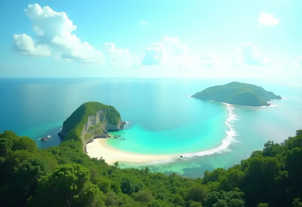 Vista panorâmica da Ilha de Itaparica, Bahia