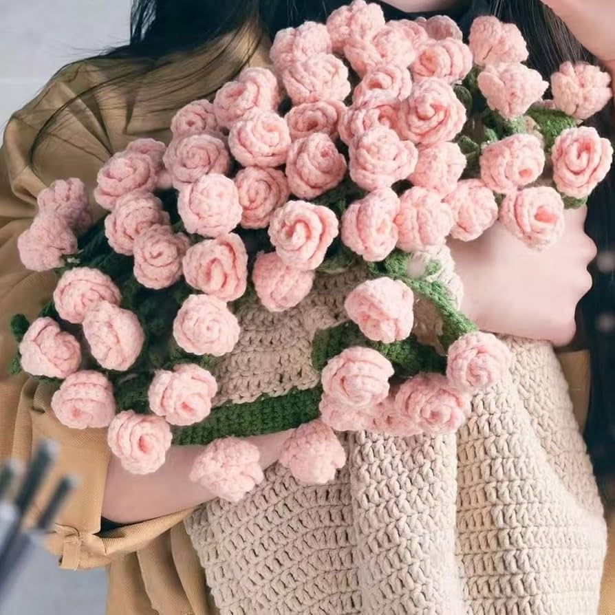 Flores Delicadas em Crochê: Buquês Eternos para Decorar e Emocionar - ideia