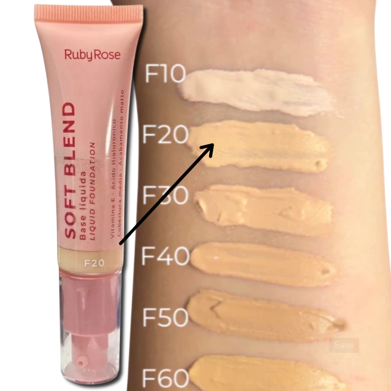 Base Líquida Aplicada com Esponja para um Acabamento Uniforme - detalhe