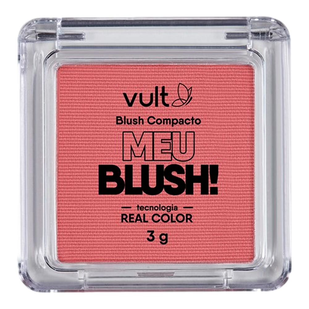 Blush em Pó Rosado para um Look Romântico e Delicado - detalhe