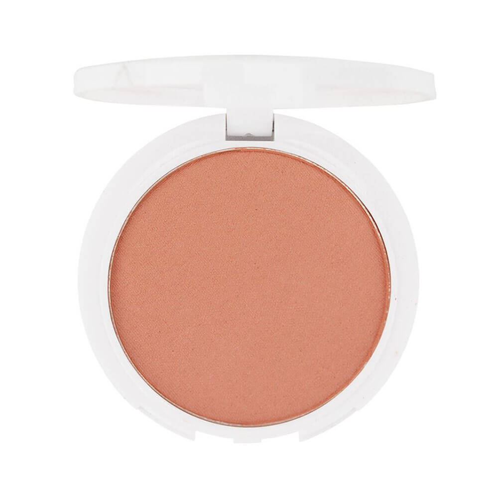 Blush em Pó Coral para um Glow Tropical e Vibrante - detalhe