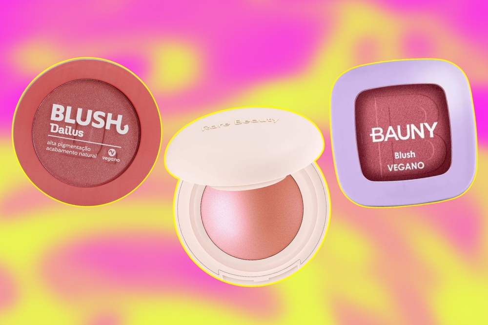 Blush em Pó Degradê para um Visual Moderno e Criativo - inspiração