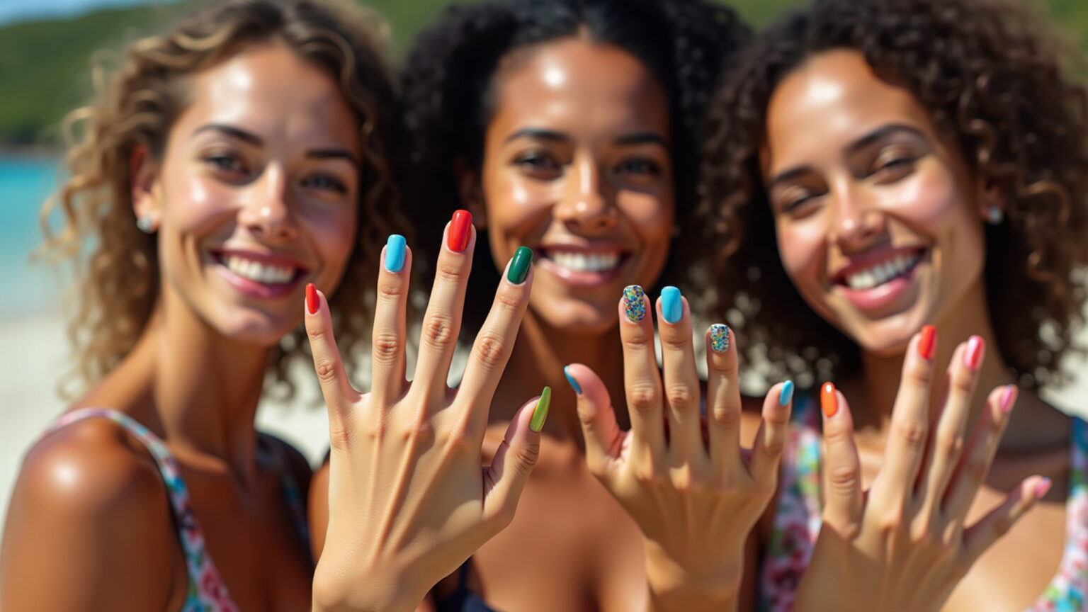 Unhas de Verão 2026: +10 Ideias Magnéticas (Clique Aqui!) Unhas decoradas vibrantes para o verão 2026.