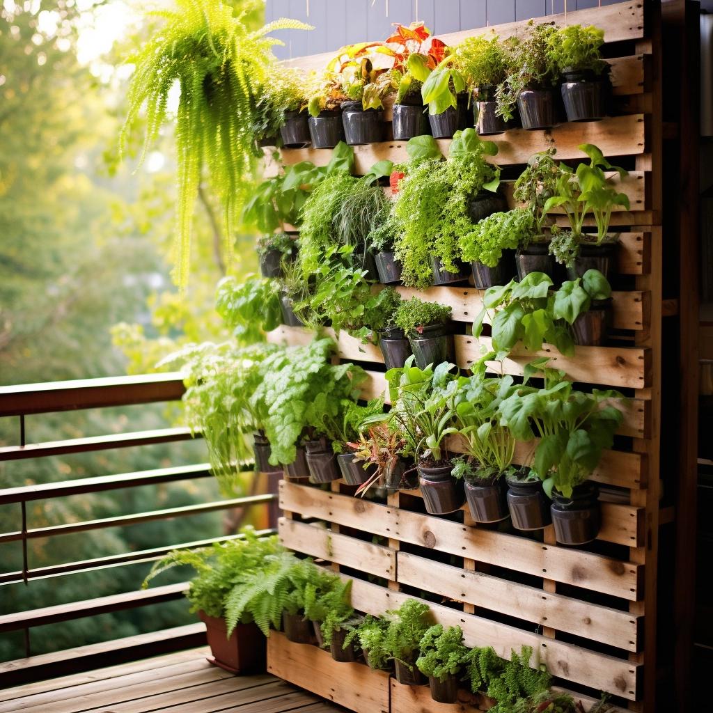 Canteiro Elevado com Pallets: Acesso Facilitado e Estilo Industrial - ideia