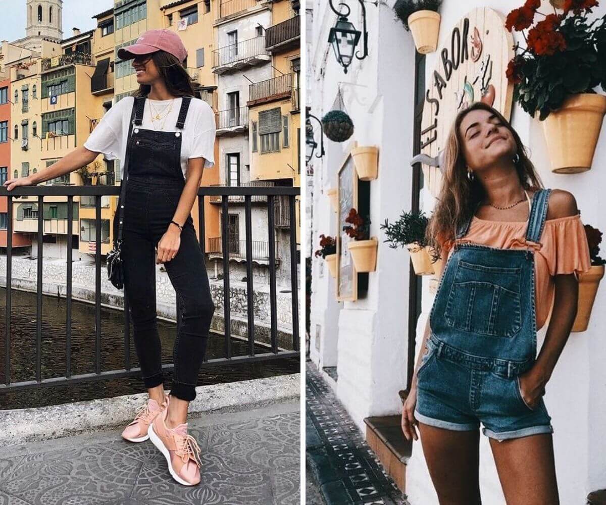 Macacão Jeans Colorido: Fuja do Óbvio com Muita Atitude - inspiração 1