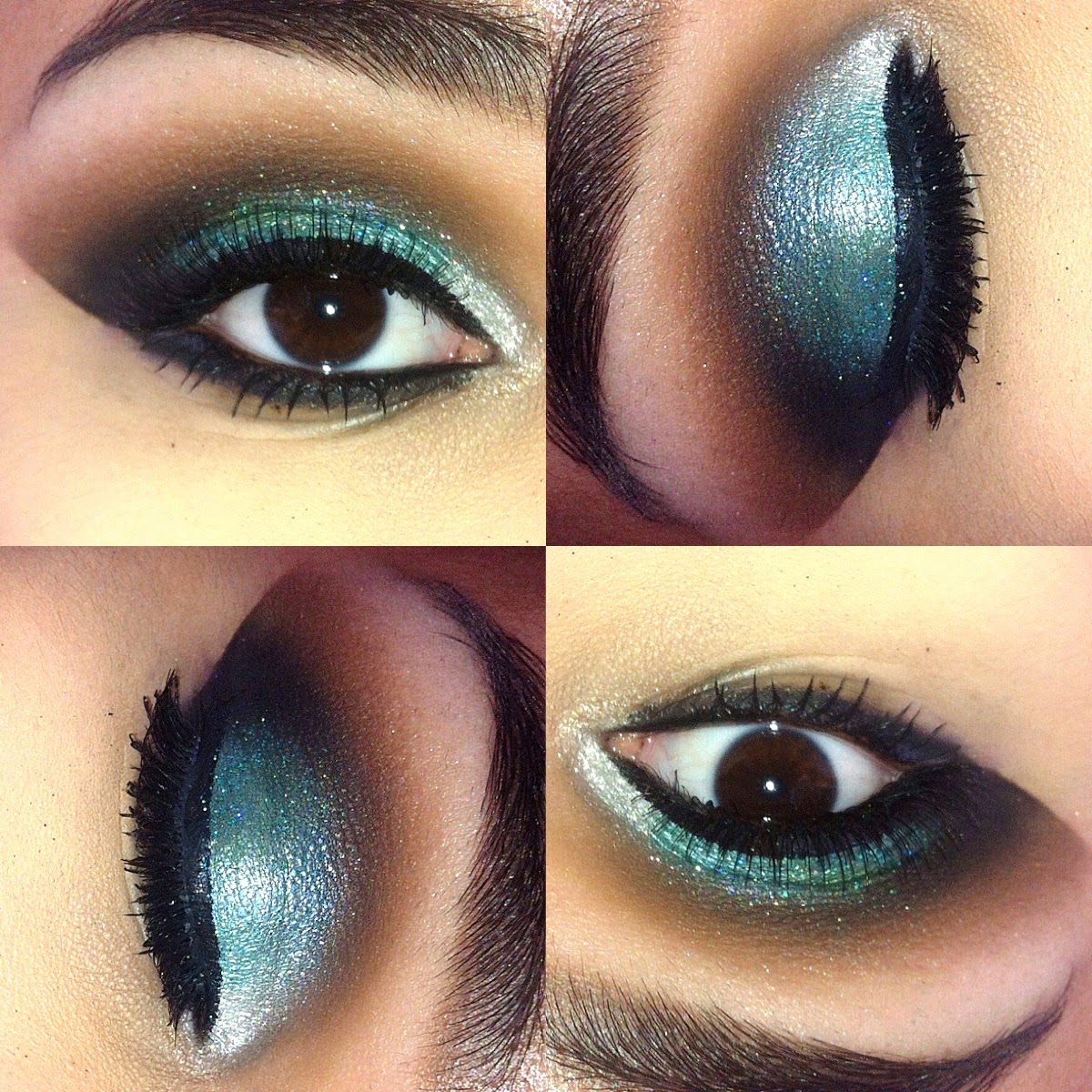 Smokey Eye Esmeralda: Uma Explosão de Cor e Brilho - inspiração