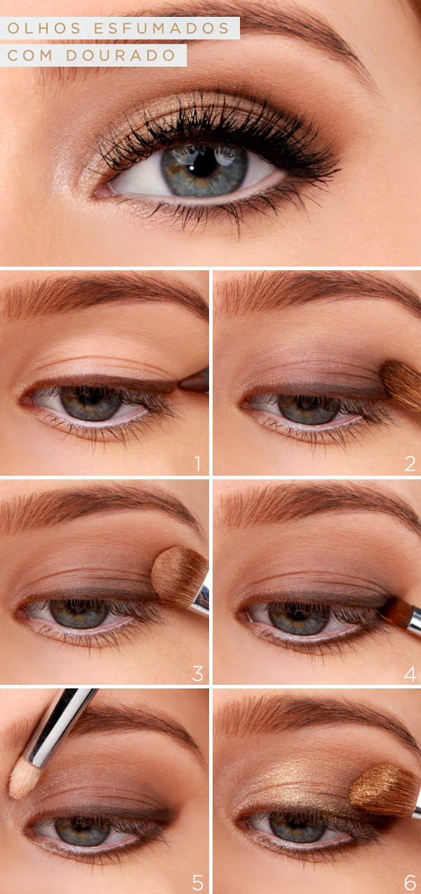 Look Romântico: Olhos Castanhos com Toques de Rosa e Cobre - inspiração 3