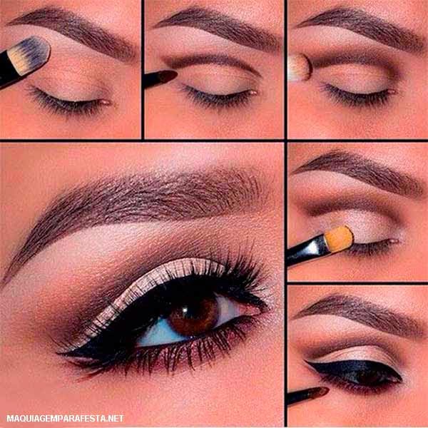 Toque de Ouro: Iluminando Olhos Castanhos com Dourado - inspiração 3