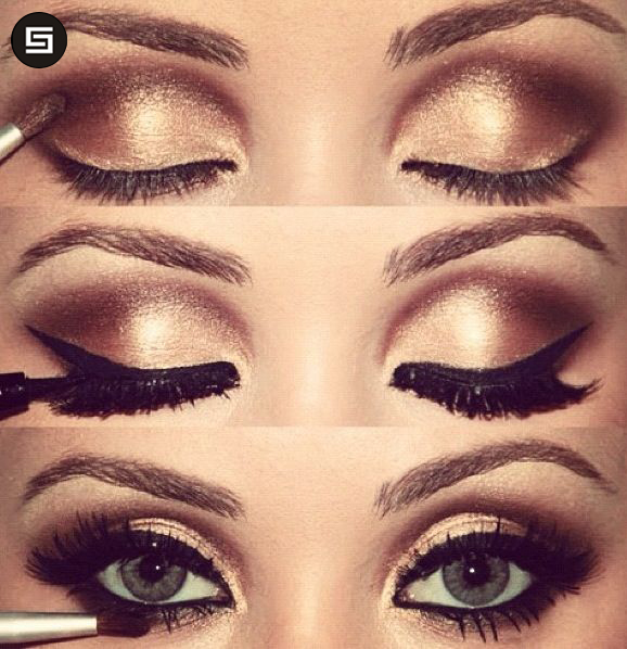 Profundidade e Mistério: Olhos Castanhos com Esfumado Grafite - inspiração 2