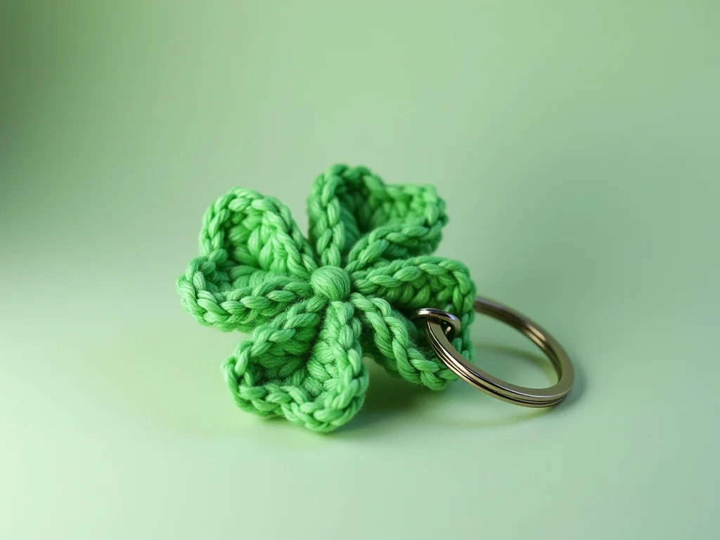 Chaveiro de Crochê Trevo da Sorte: Um Guia Completo Chaveiro de Crochê Trevo da Sorte: Um Guia Completo