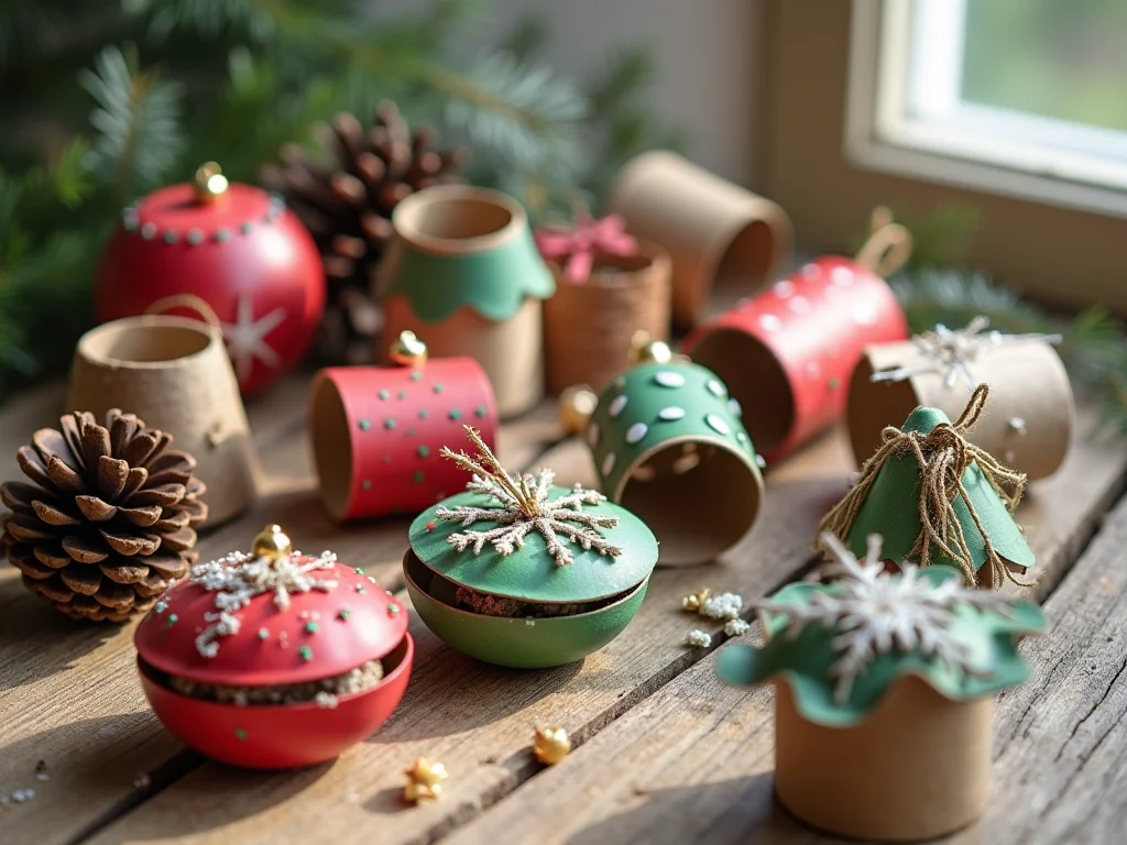 Enfeites de Natal com Rolo de Papel Higiênico: Ideias DIY Incríveis e Baratos! {'title': 'Enfeites de Natal com Rolo de Papel Higiênico: Ideias DIY Incríveis e Baratos!'} } '}