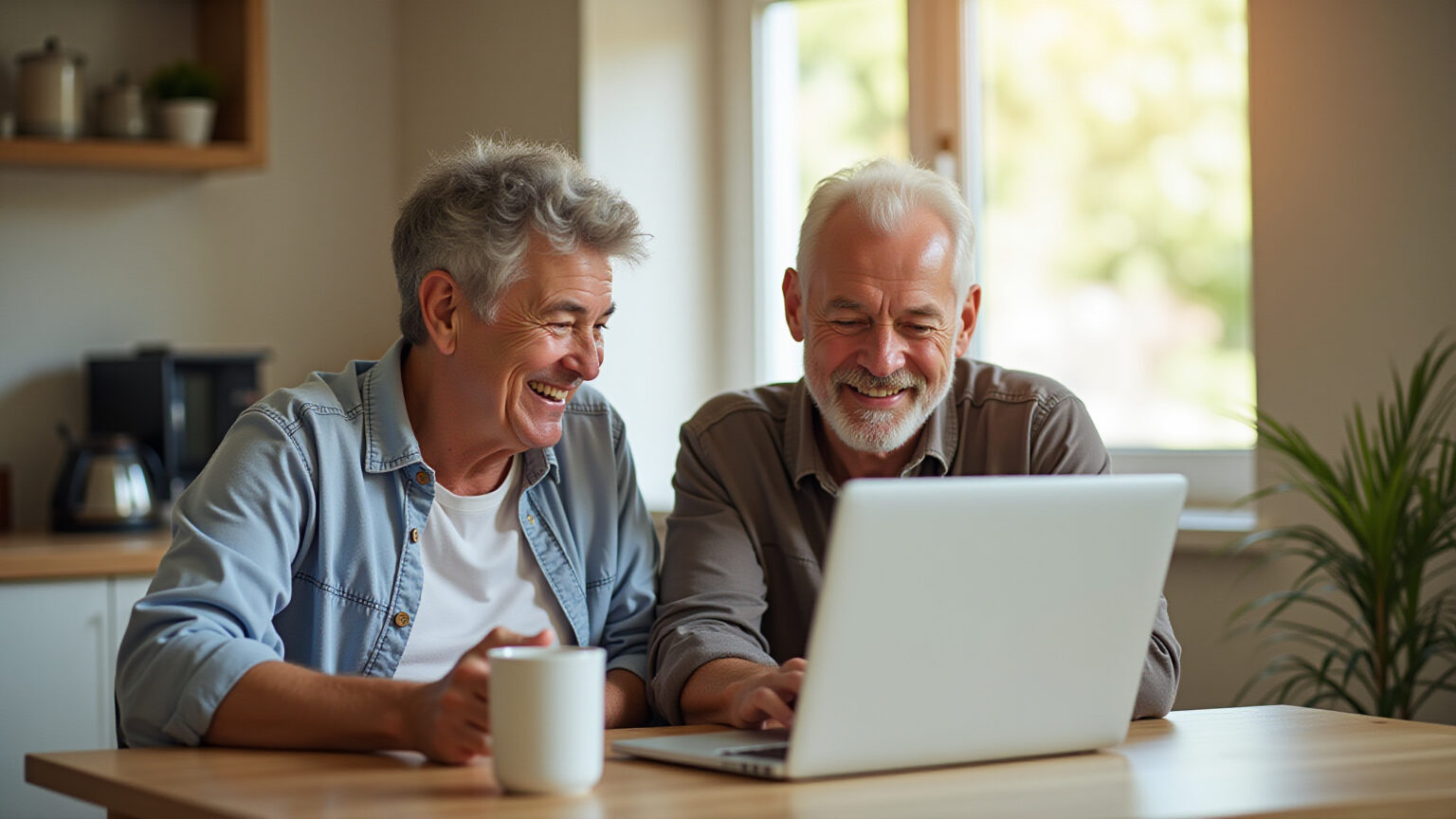 MedSênior: Abrangência Nacional ou Regional? Como Isso Impacta o Valor da Cotação Casal sênior sorrindo, discutindo opções de plano MedSênior em casa.