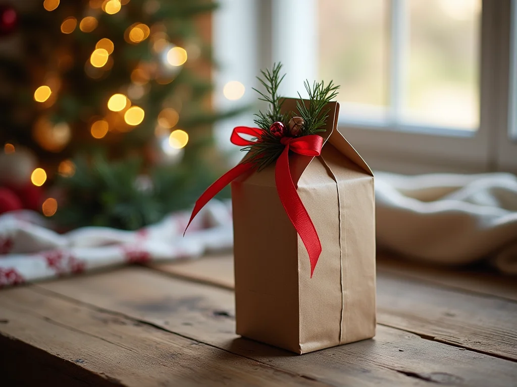 Lembrancinha de Natal com Caixa de Leite: DIY Criativo e Econômico Lembrancinha de Natal com Caixa de Leite: DIY Criativo e Econômico