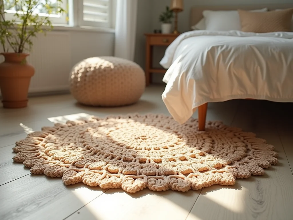 Tapete de Crochê para Quarto: Aconchego e Estilo {'title': 'Tapete de Crochê para Quarto: Aconchego e Estilo'} e Charme que Você Merece'}